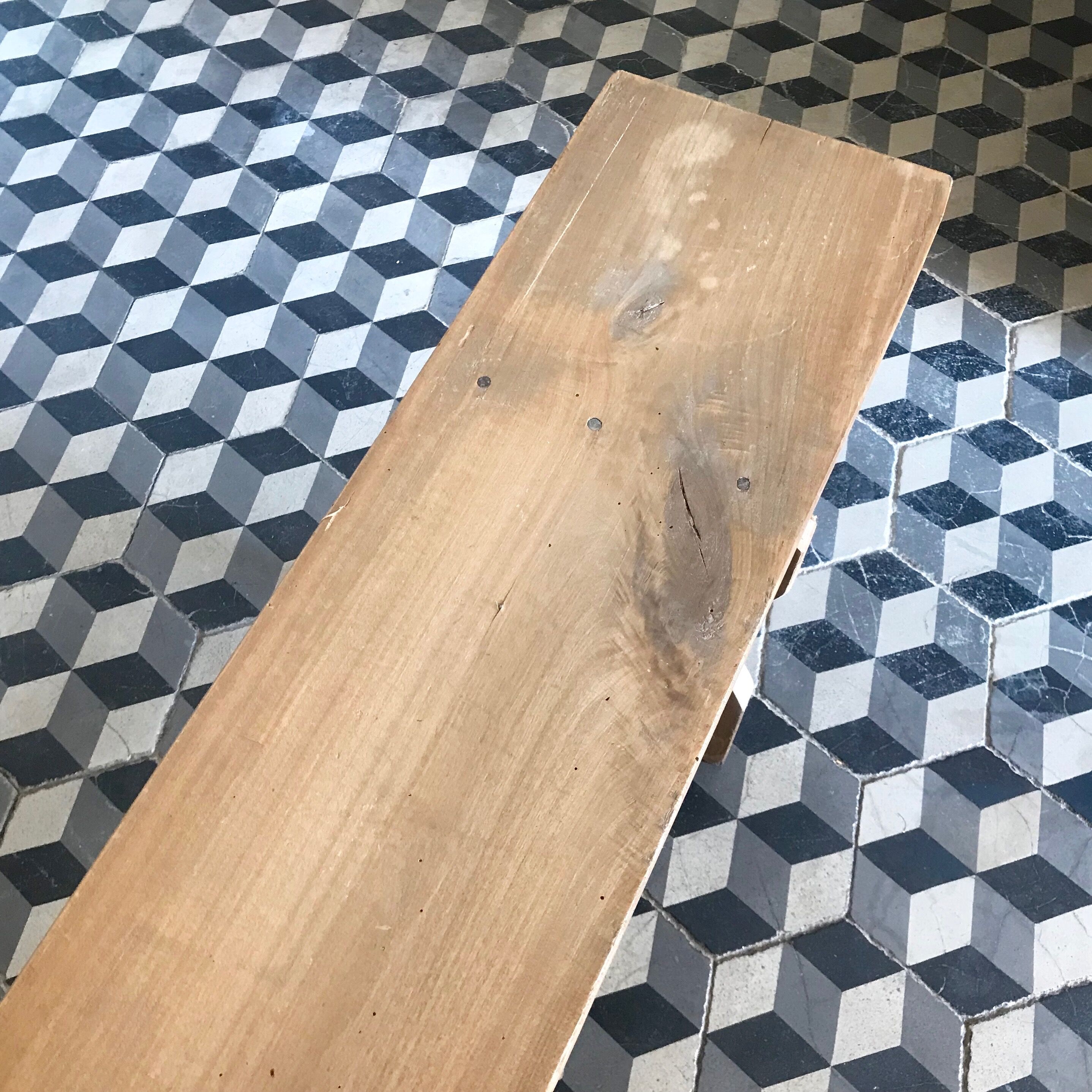 Wooden bench