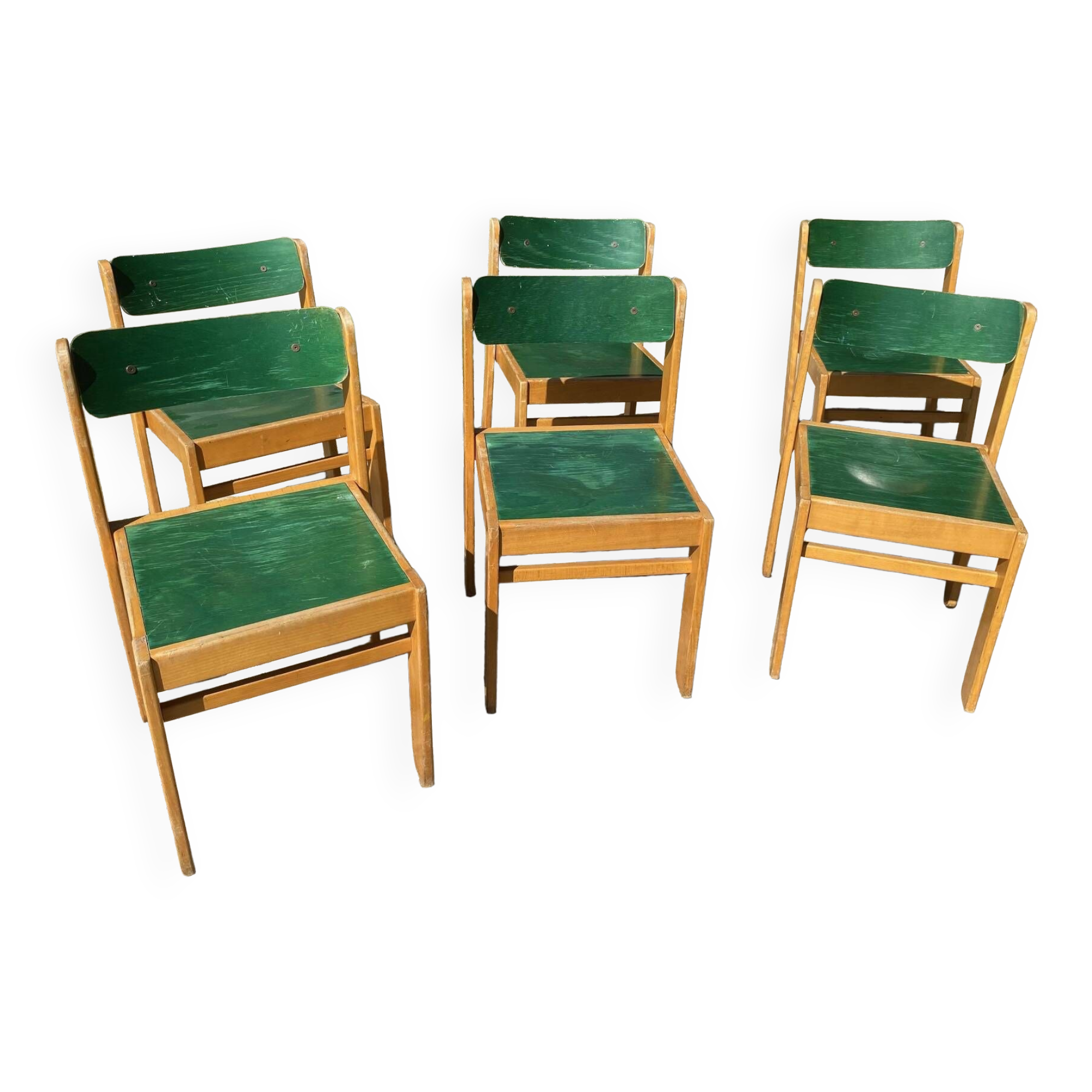 Set of 6 Baumann chairs 1984