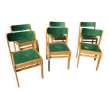 Set of 6 Baumann chairs 1984