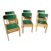 Suite 6 chaises Baumann 1984