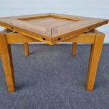 Table repas transformable carré octogonale années 80