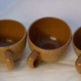 Set of 4 sandstone cups