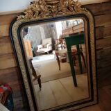 Old gilded mirror Napoleon III style