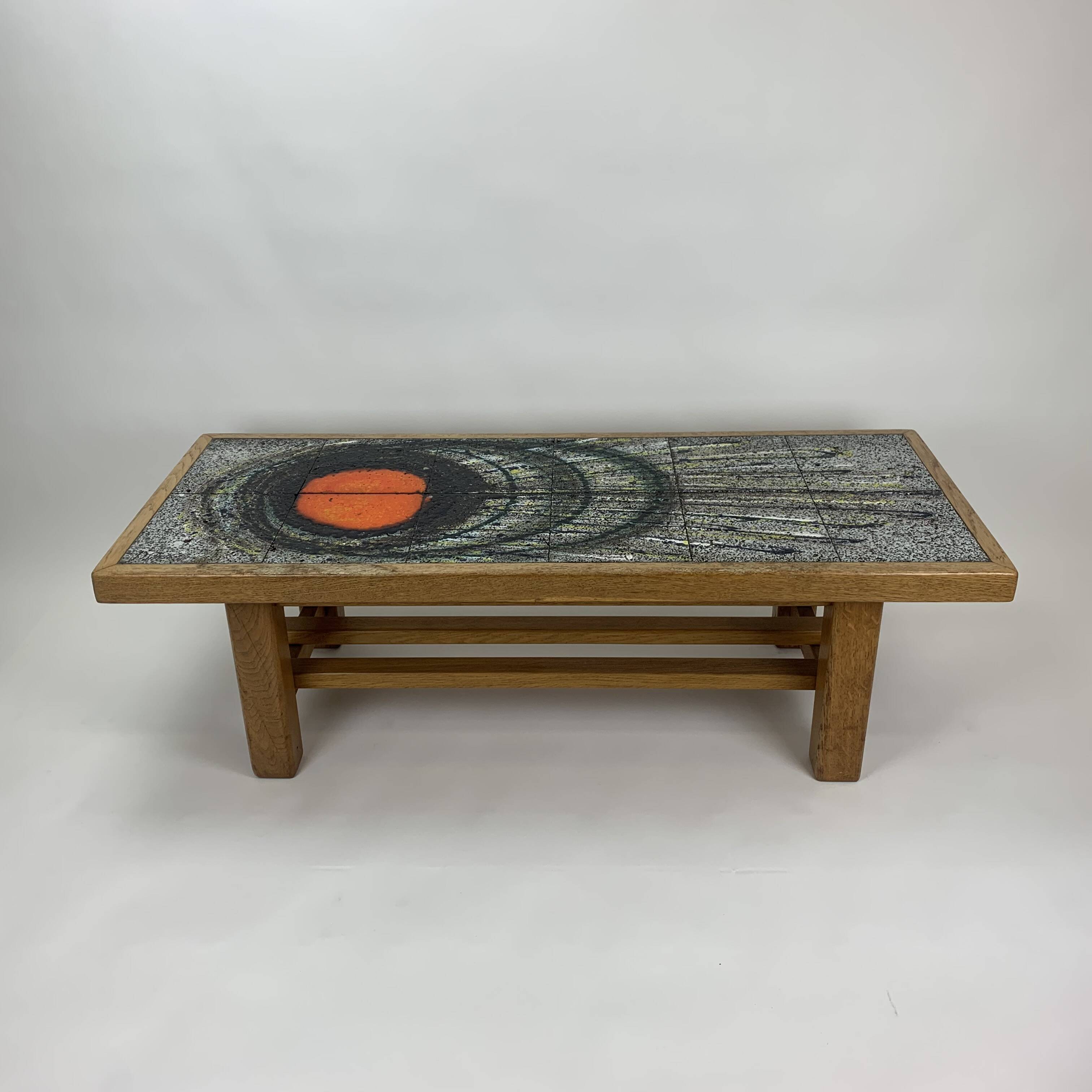 Mid-century design ceramic coffee table, 1970’s
