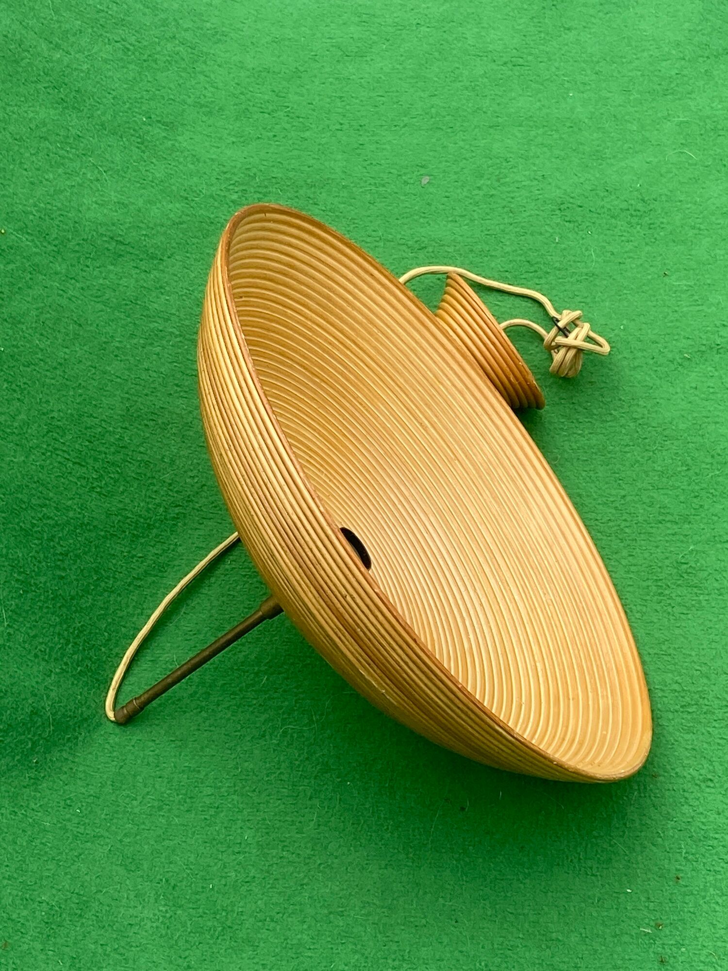 Pencil reed rattan wicker pedant lamp