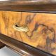 Italian burl walnut art deco console table, 1930s.