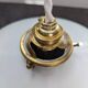 Old hanging lamp in white opaline Art Deco 1930 Ø 24.7 cm