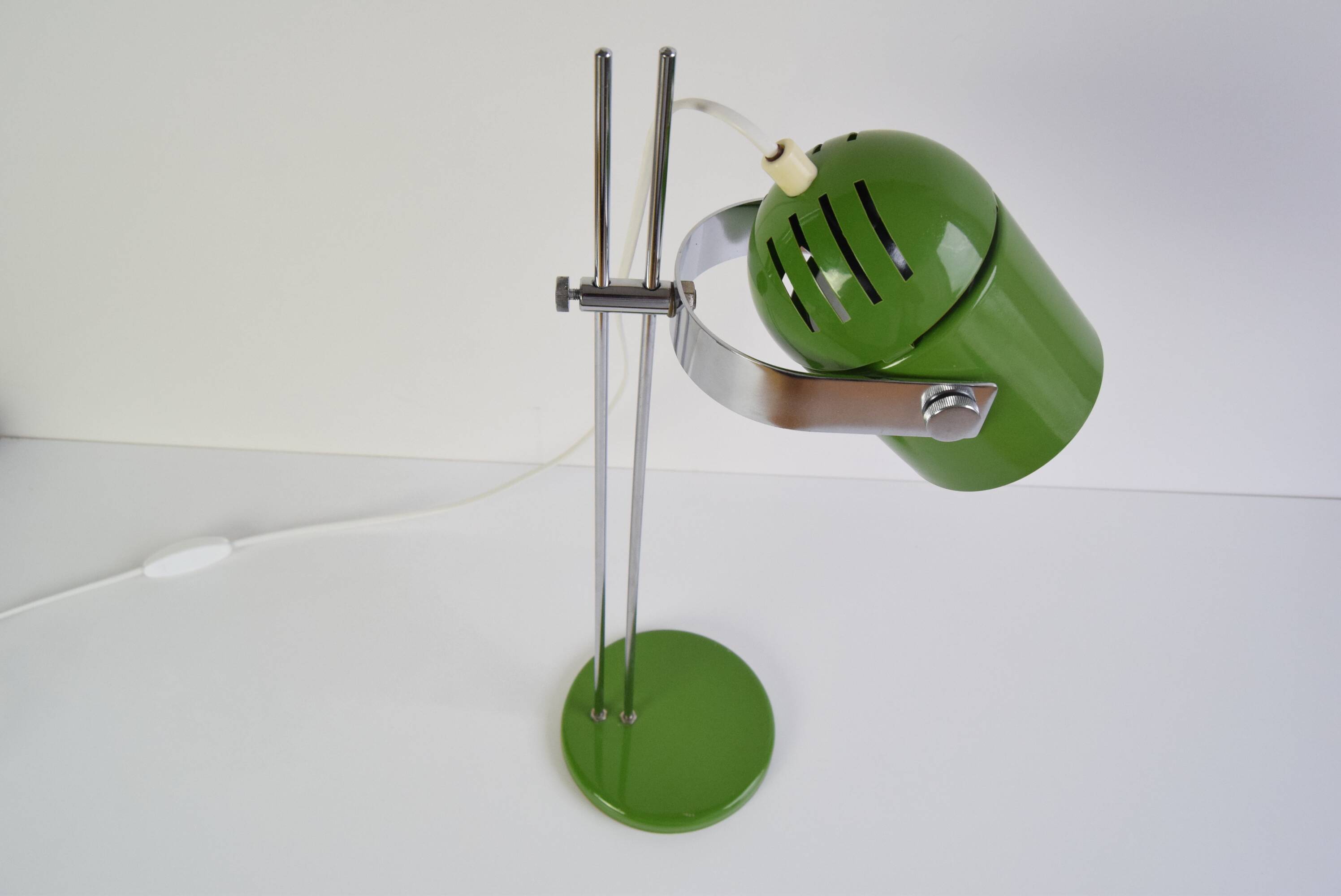 Green Table Lamp Combi Lux by Stanislav Indra, Czechoslovakia, 1970's.