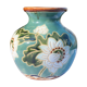 Flowered ceramic vase