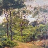 HSP painting "Forest Edge" by Léon Benoit (19th-20th century)