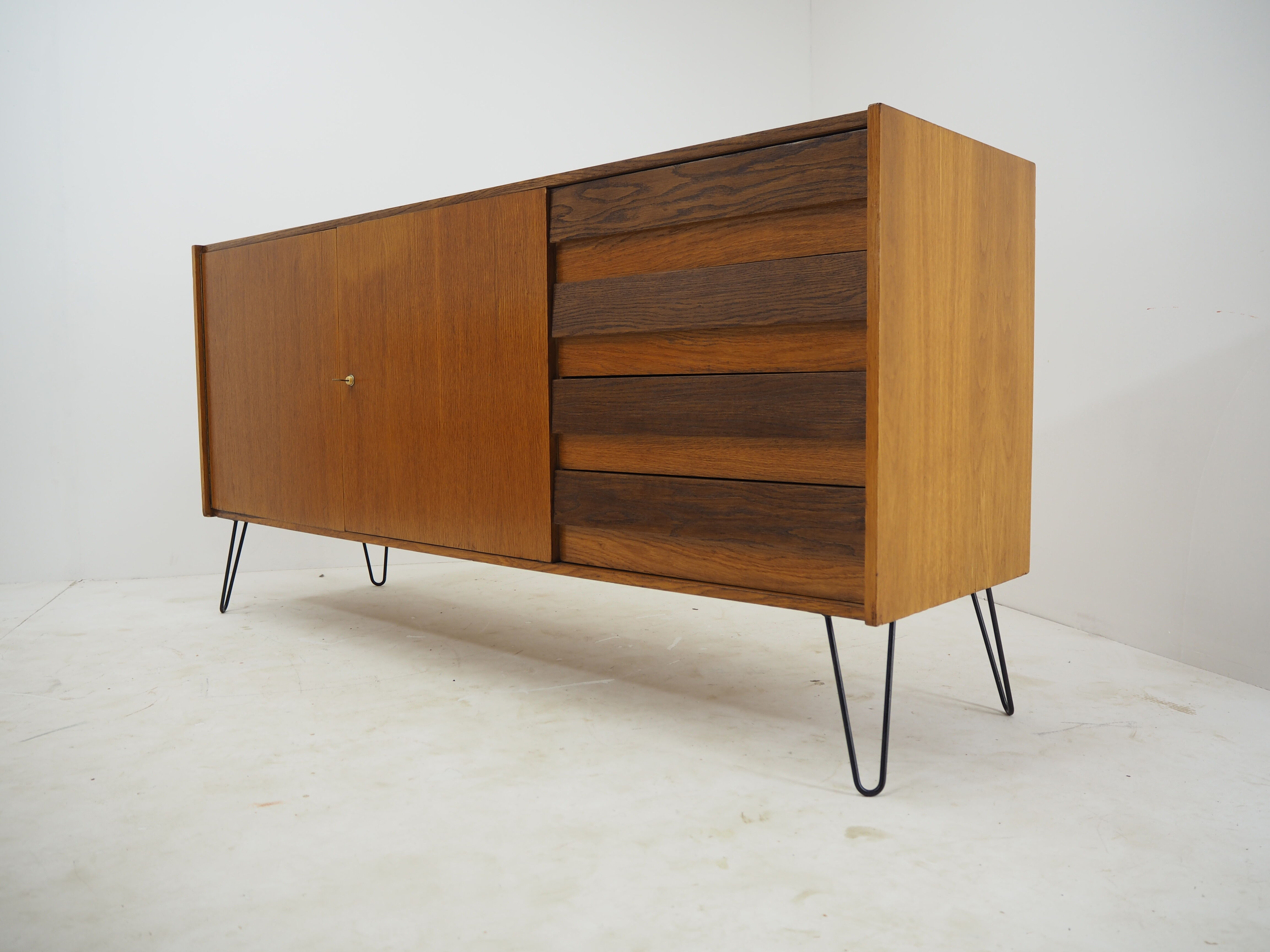 1960s Jiri Jiroutek Upcycled sideboard , Czechoslovakia