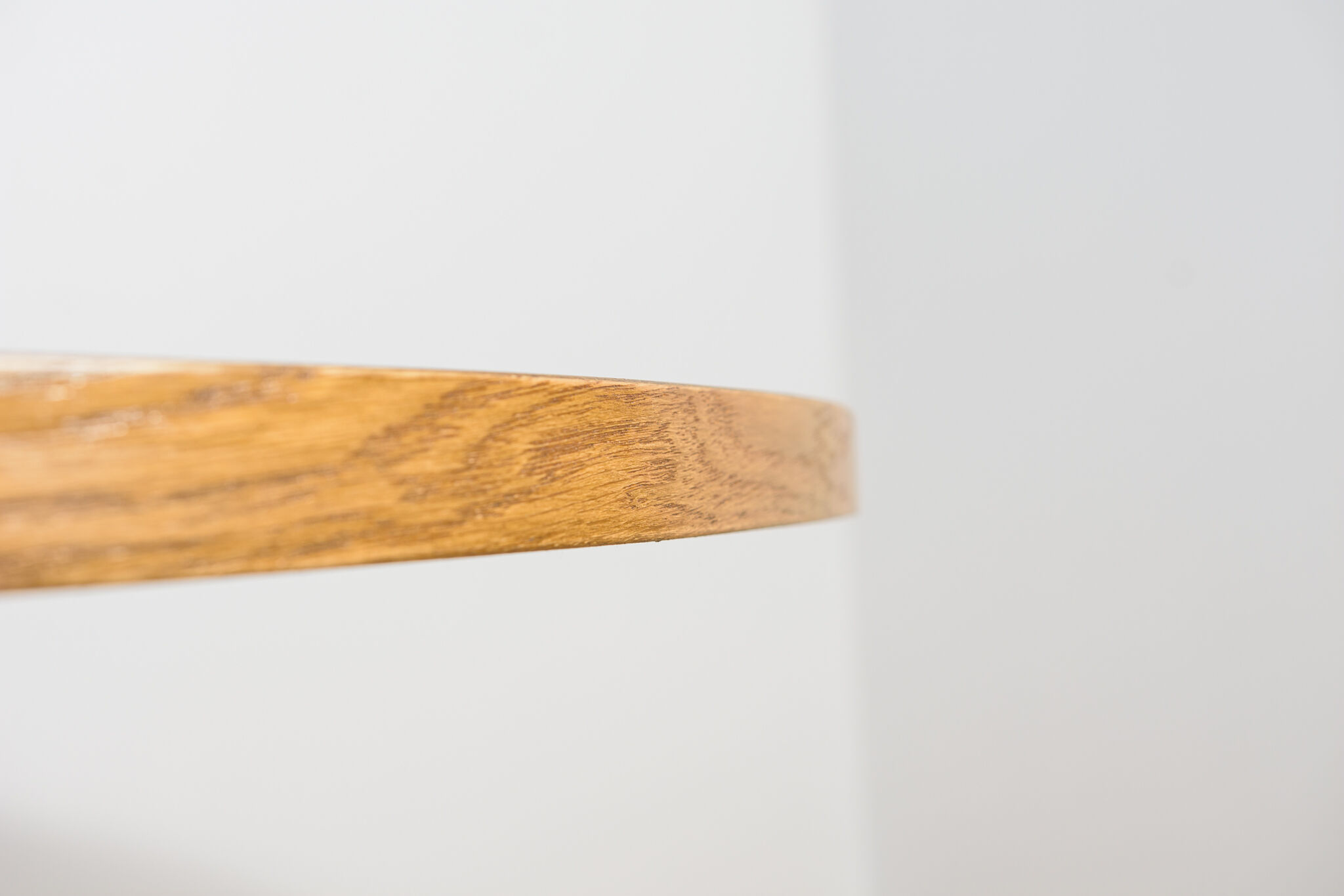 Mid-century modern oak round dining table, Denmark, 1970s