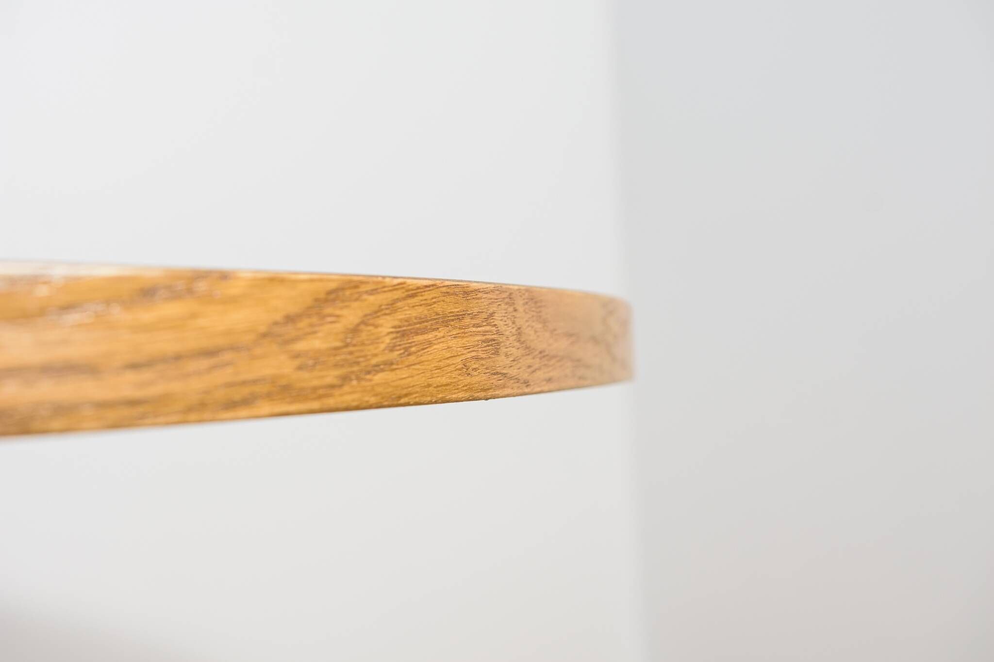 Mid-century modern oak round dining table, Denmark, 1970s