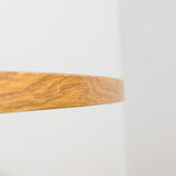 Mid-century modern oak round dining table, Denmark, 1970s