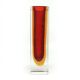 Sommerso vase, mid-century modern, glass, designed by F. Poli, Italy, 1950s