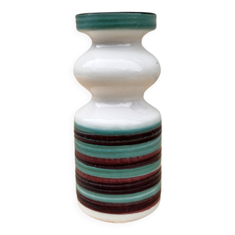 Vase en céramique coloré Strehla Keramik, Allemagne années 1960