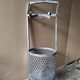 Basket of vintage miner room of the hanging shower