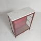 Mahogany display cabinet with marble top, 1920s