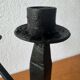 Brutalist wrought iron chandelier signed 1960s