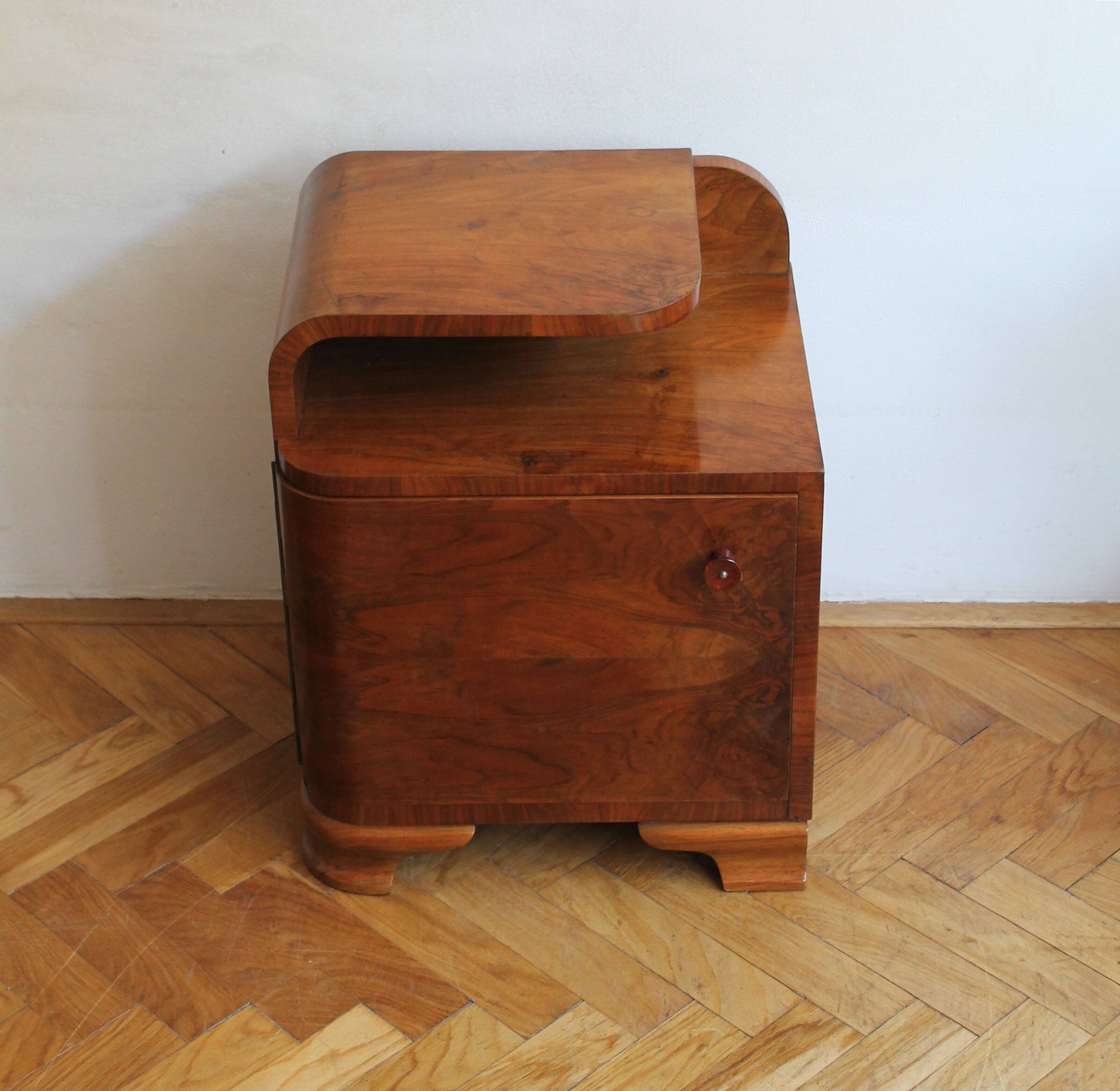 1930s Art Deco Bedside table