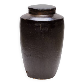 Japanese ceramic jar