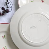 Set of 4 flat plates Niderviller, vintage