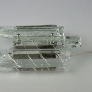 Wall lamp Wall Sconce Fischer Leuchten Germany Ice Glas Design