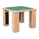Pierluigi Molinari Lacquered Wood and Green Felt Game Table for Pozzi 1970