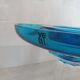 Round blue Murano glass bowl by Venini / signed