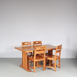 1970s Pine dining set from Sweden