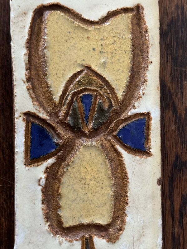 Plaque murale en céramique par les Argonautes, Vallauris, 1960