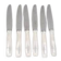 Alfénide, Christofle, Cirta, Art Deco, 6 silver-plated table knives.