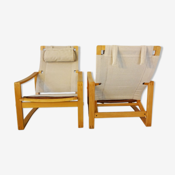Safari armchairs by Børge Jensen & Sønner for Bernstorffsminde Møbelfabrik Denmark