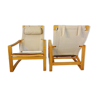 Safari armchairs by Børge Jensen & Sønner for Bernstorffsminde Møbelfabrik Denmark