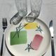 9 assiettes plates 50 MBFA Pornic