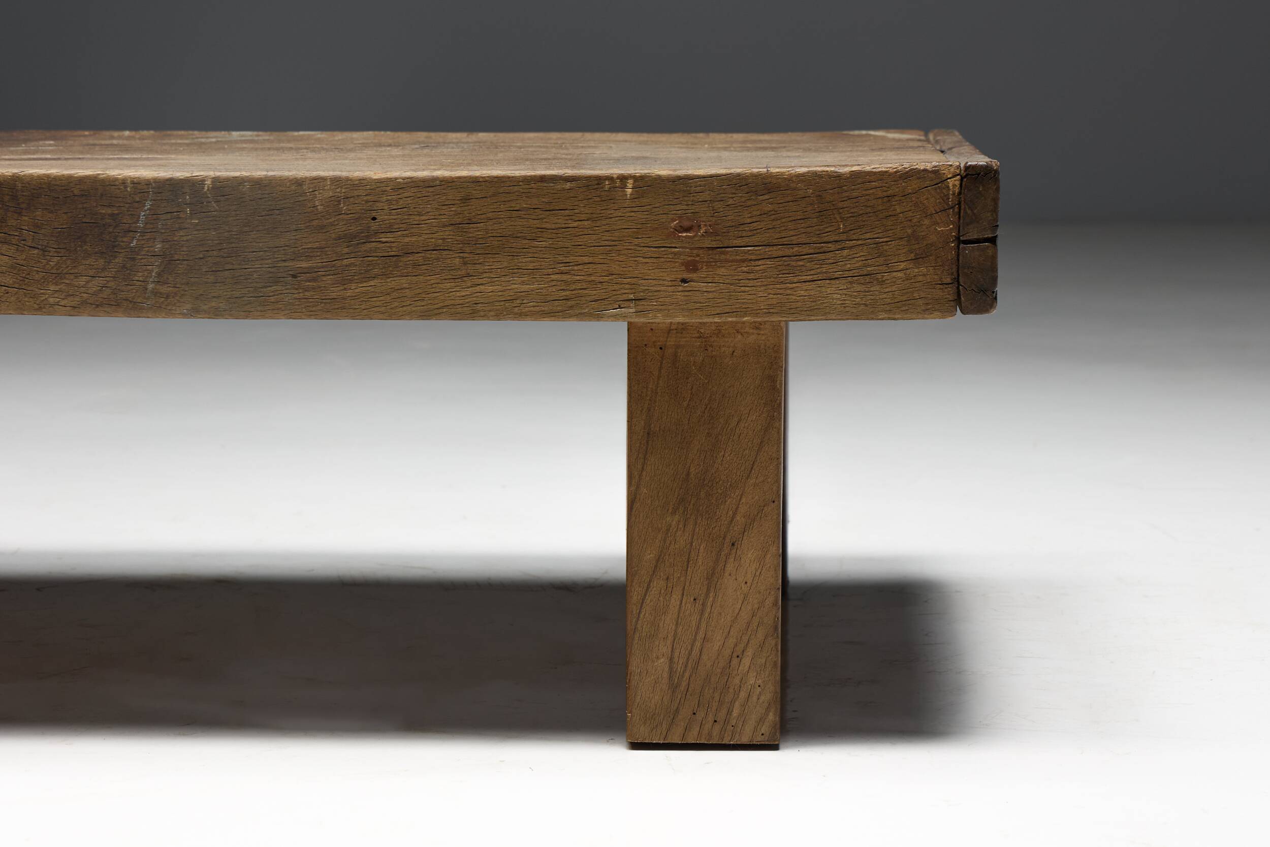 Low Farmhouse Coffee Table, France, Late 19th Century
