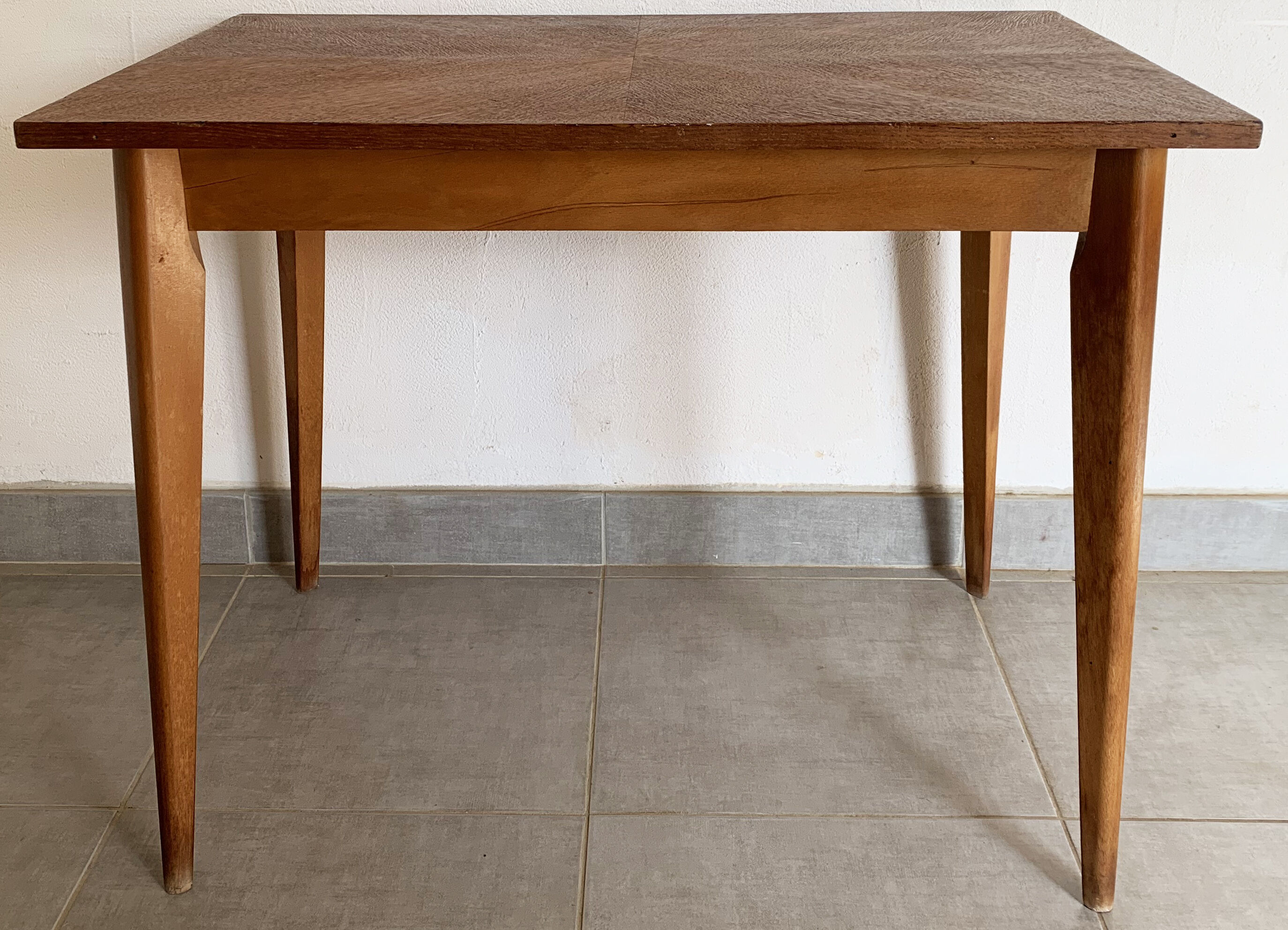 Vintage oak dining table from the 50s