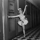 Photo print black and white pinup dancer woman barium paper 300g format 40cmx40cm