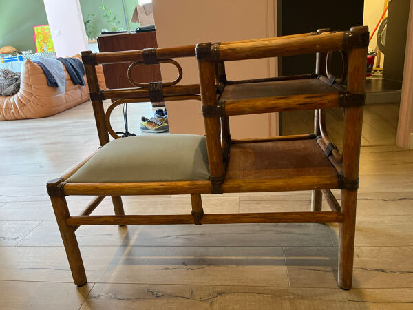 Banc vintage bambou