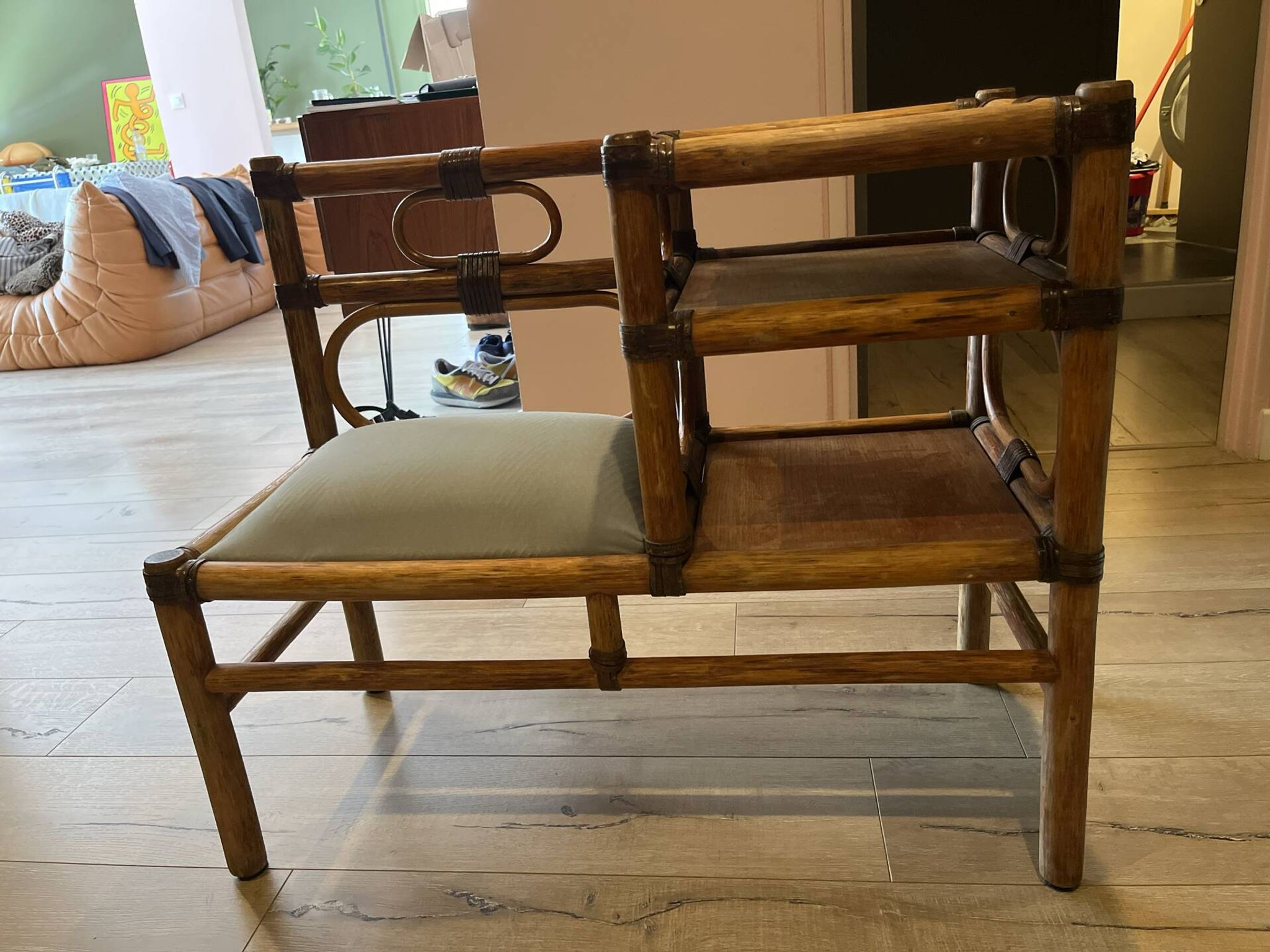 Banc vintage bambou