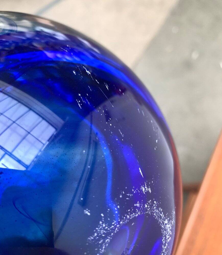 Vintage Swedish glass bowl by Kosta Boda