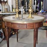 Louis XVI style bouillotte table in mahogany from the early 20th century