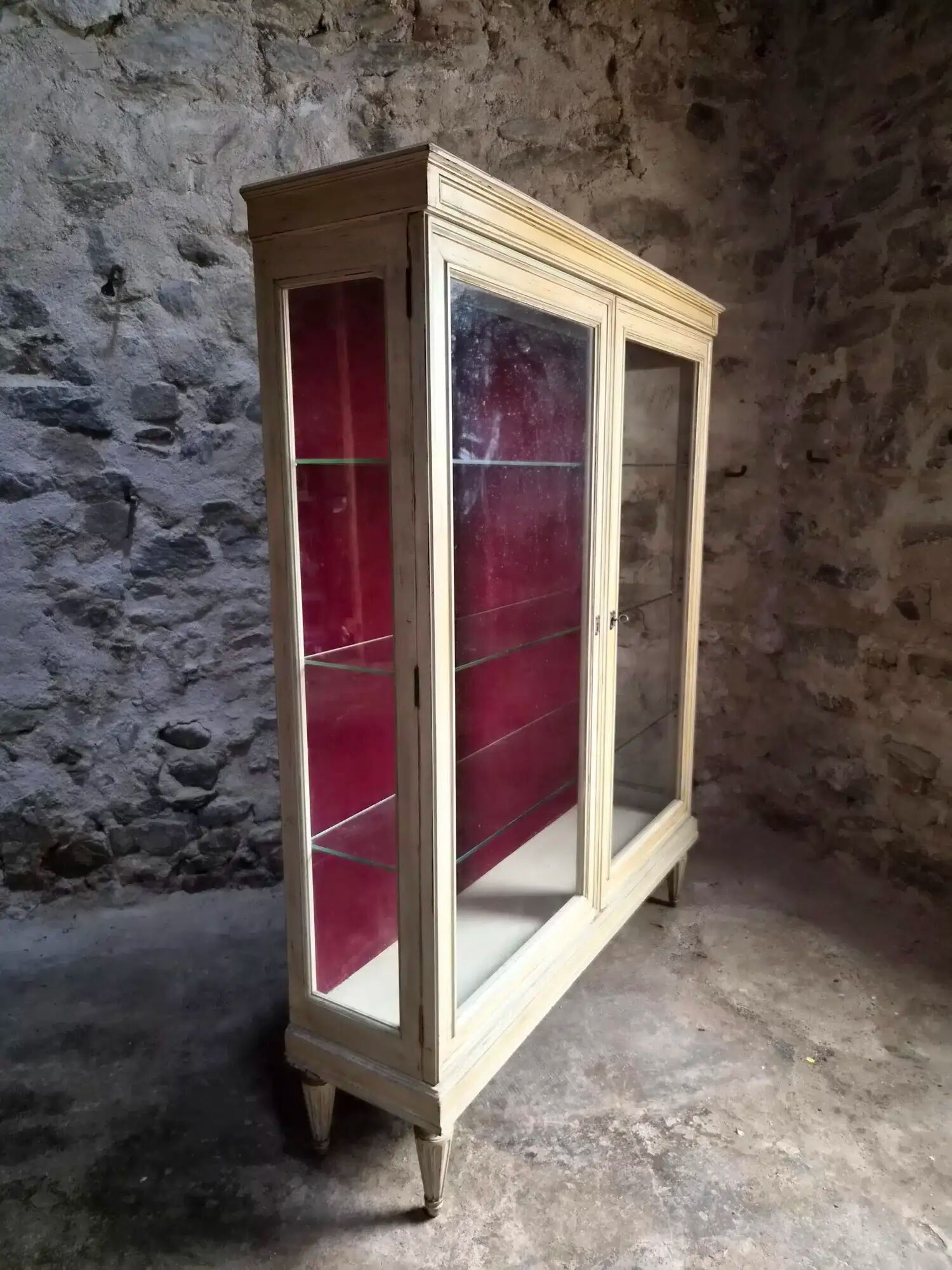Vintage French display cabinet / Shop display cabinet
