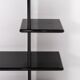 Vintage Italian design black gloss bookshelf, 1980’s