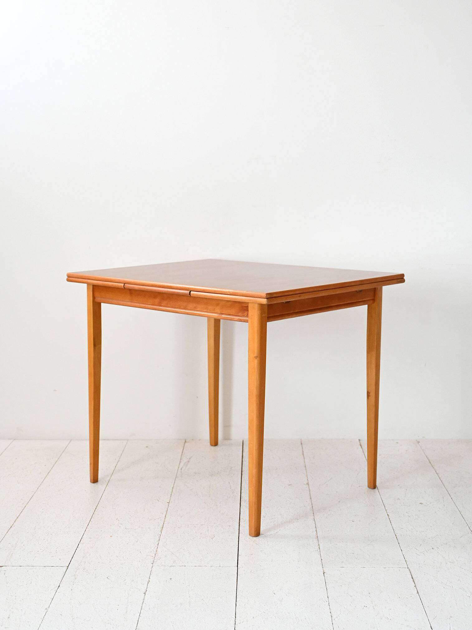 Vintage Scandinavian Teak and Oak Dining Table