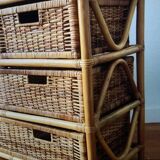Rattan chest of drawers