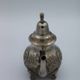 Vintage arabic high quality Authentic handmade nickelplated moroccan copper teapot pewter, arabic oriental design