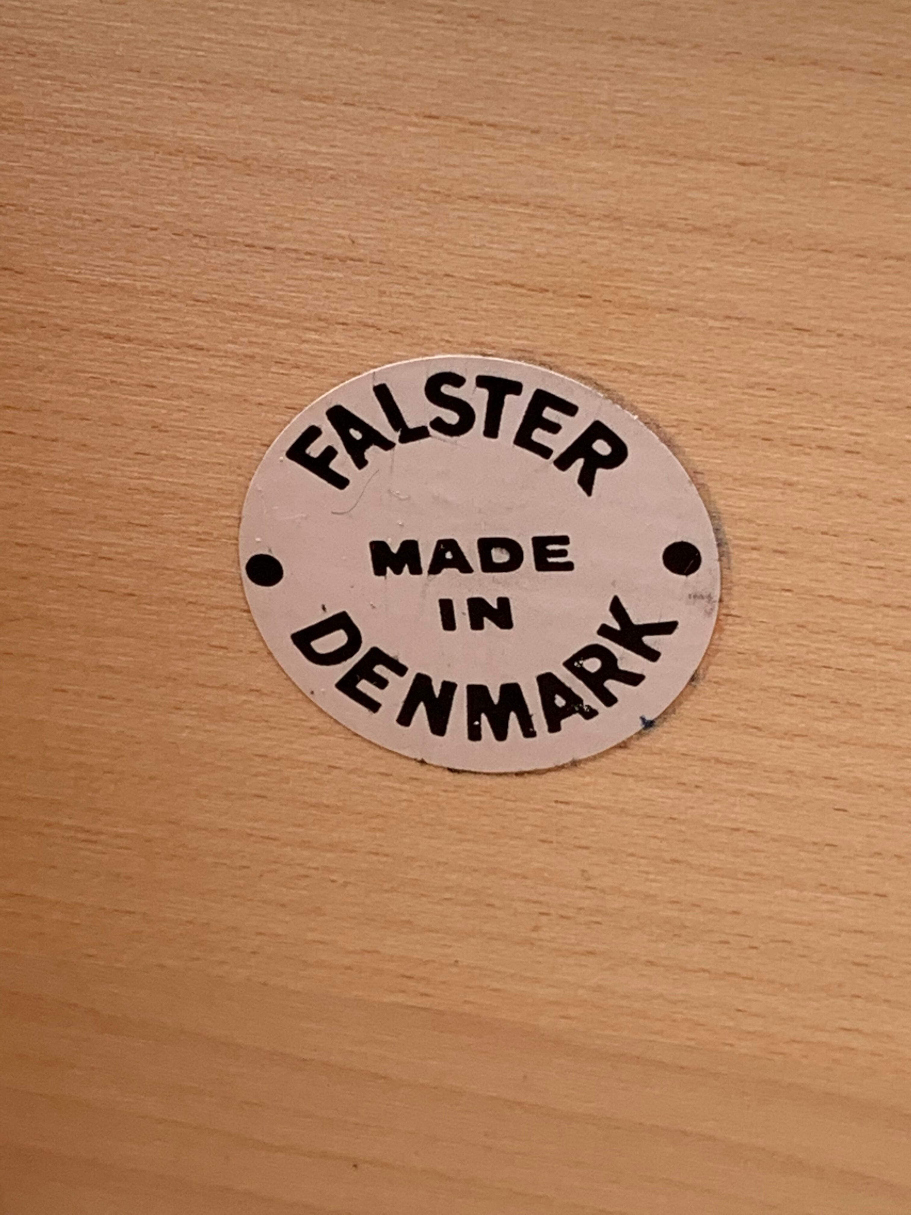 Secretary chest of drawers Teak by Arne Wahl Iversen for Falster Modelfabrik 1960