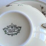Set of 4 Limoges porcelain tea cups from the Ancienne Manufacture Royale from Bernardaud