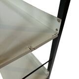 Free stanting Tomado shelving unit in metal and gray - 1960s Dutch Design